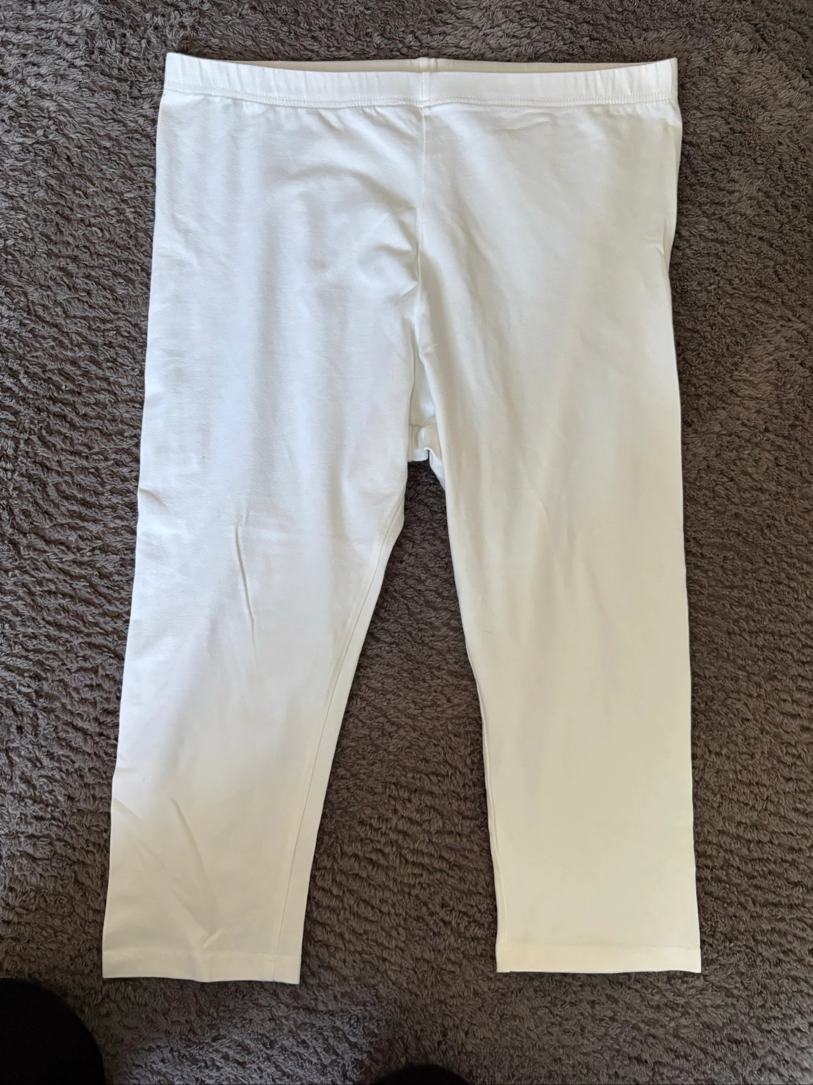 Legging femme 48 blanc coton et élasthanne Grandiose